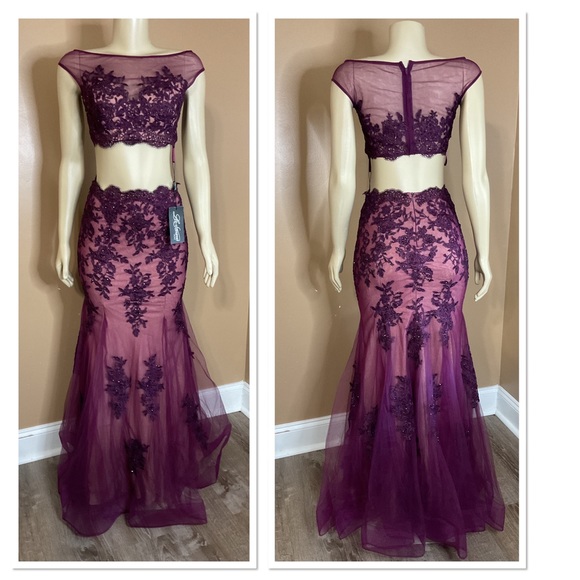 🐘 La Femme Two Piece Dress